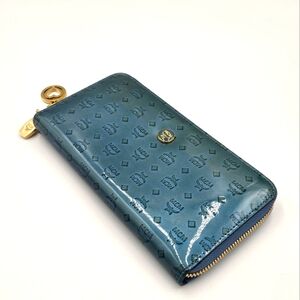 MCM Blue Wallet With Charms